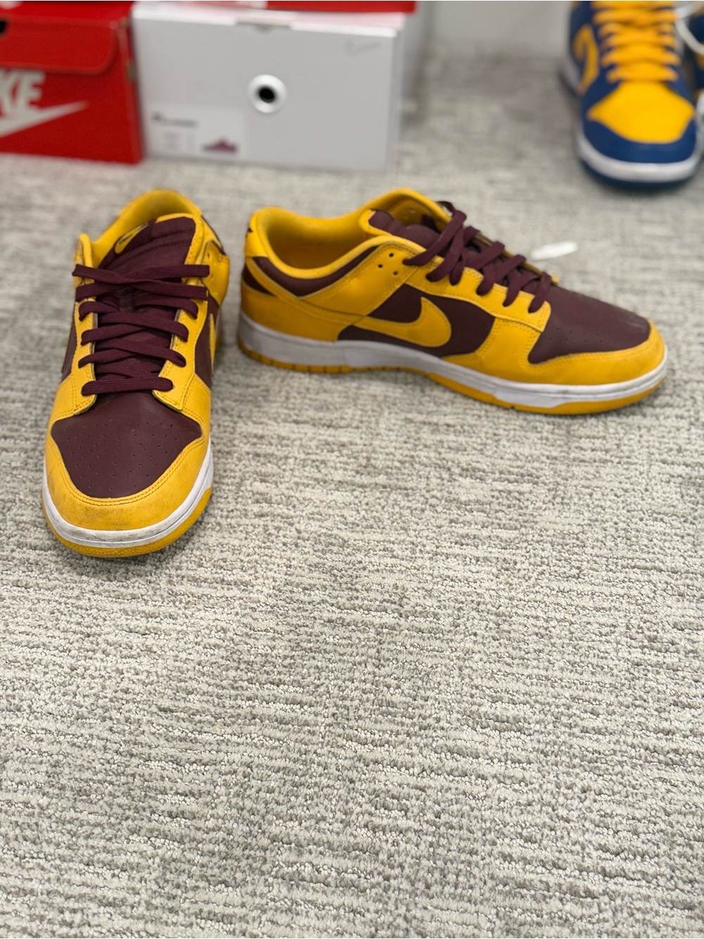 Nike Dunk Low “Arizona State” Sun Devils Maize/Maroon Size 12 DD1391-702